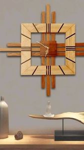 BOOST CUSTOMIZED WOODEN WALL <b>CLOCK</b> for ELEGANT HOME DECOR MODERN Wood Body ROHS Certified for Wedding & Retirement Occasions - Product Image 3