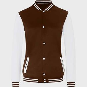Wholesale <b>Men</b> Button-Up Baseball Varsity Jacket 100% Cotton with Woolen Embroidered Decoration Winter <b>Coat</b> Jacket <b>For</b> <b>Men</b> - Product Image 3