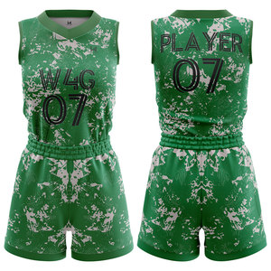 Conjunto de uniforme de baloncesto personalizado para niñas, ropa deportiva transpirable de secado rápido para mujer, Jersey y pantalones cortos, diseño OEM, entrega rápida sin aranceles - Product Image 3