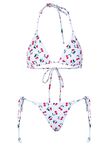 Ensemble de bikini deux pièces sexy pour femmes, imprimé animal, grande taille, tissu en spandex/nylon, séchage rapide, propriétés antibactériennes - Product Image 3