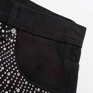 2025 <b>Men</b> Short Cotton <b>Jeans</b> Latest Design Shorts Wholesale Unique Style <b>Men</b> Rhinestone Shorts Lightweight <b>Men</b> Shorts - Product Image 4