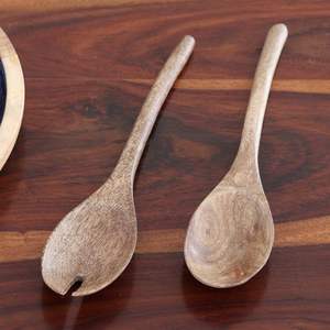 Juego de cubiertos de madera natural al por mayor para cocina y mesa, artículos hechos a mano de último diseño, madera de acacia y mango - Product Image 3