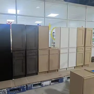 La meilleure qualité Meubles modulaires tout en bois de style européen en panneau stratifié Armoires de cuisine - Product Image 5