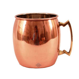 Taza de Cobre y Níquel de 530 ml, Diseño Sencillo con Asa, Vajilla Clásica de Lujo para Bebidas Frías, Variedad de Tamaños Incluyendo 200 ml, 500 ml, 800 ml, 900 ml, Ideal para Fiestas - Product Image 1