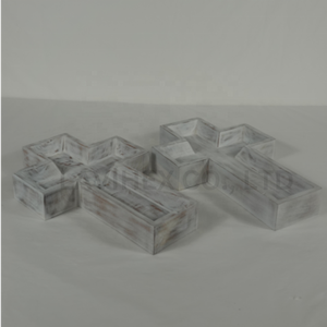 Gran Venta de fábrica, cuenco de masa cruzada de acacia, candelabro, regalos religiosos cruzados, decoración del hogar de granja de Vietnam - Product Image 4