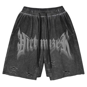 Short en denim vieilli personnalisé délavé à l'acide pour hommes Streetwear Plus Size Shorts au genou disponibles - Product Image 5
