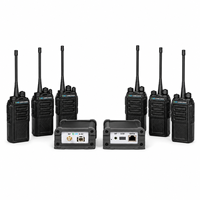 2 répéteurs IP DMR UHF, répéteur radio numérique avec interconnexion IP, avec kit de 6 talkies-walkies portatifs