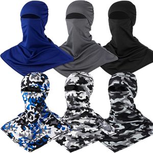 Balaclava ผ้าคลุมหน้าระบายอากาศได้ดีคอยาวป้องกันคอสำหรับผู้ชายป้องกันแสงแดดฤดูร้อน - Product Image 1