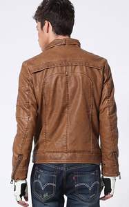 แจ็คเก็ตหนังวัวผู้ชายปี 2024 คุณภาพสูง กันลม ระบายอากาศดี ดีไซน์ซิปคลาสสิก มีทุกขนาดและทุกสี สำหรับฤดูหนาว - Product Image 3