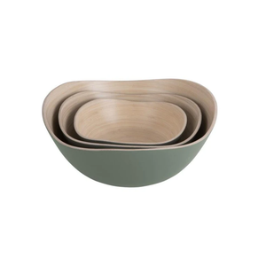 ชามสลัดไม้ไผ่ปั่นธรรมชาติชามเสิร์ฟอาหารสำหรับร้านอาหารทำจากเวียดนาม - Product Image 4