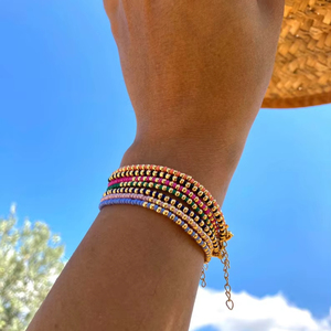 Bracelet manchette en perles faites à la main-Manchette pour femmes et filles - Product Image 1