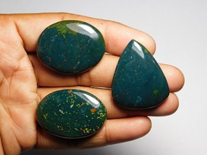 3 uds de piedra de sangre de calidad superior increíble lote de piedras preciosas 100% cabujones de piedra de sangre Natural piedra de sangre hecha a mano con buenos sentimientos 148Ct - Product Image 4