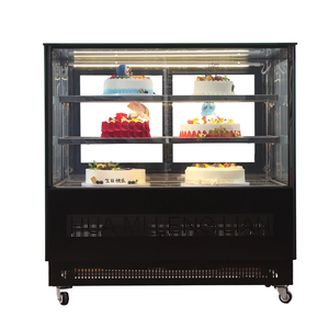 ตู้โชว์เค้กสแตนเลสแบบมีชั้นวาง  ประตูคู่หน้า-หลัง สำหรับร้านกาแฟ - Product Image 2