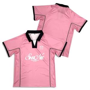 Camiseta de fútbol con logotipo impreso por sublimación personalizada al por mayor, camiseta transpirable de poliéster que absorbe la humedad - Product Image 3