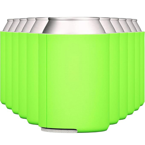 Porte-canette magnétique en néoprène personnalisé, isolé, couleur camel unie, porte-boisson, bière, pliable, recyclable, 2026 - Product Image 6