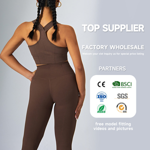 Custom Soft Compression Lightweight Shockproof Sexy Sport Strappy Recycled Sports <b>Bra</b> Custom Workout Yoga Crop Sports <b>Bra</b> - Product Image 6