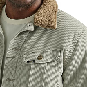 Chaqueta vaquera extragrande de lona gruesa para hombre de alta calidad con logotipo personalizado estilo Hip Hop para invierno al por mayor - Product Image 2