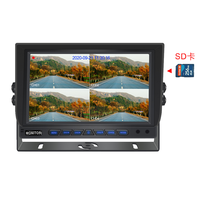 Moniteur AHD 4 canaux haute performance 7 pouces |   Enregistreur vidéo numérique avec stockage SD de 512 Go |   Caméra de recul 1080P |   Prise d'aviation étanche 4 broches pour vision nocturne |