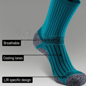 Chaussettes de cricket personnalisées en gros pour hommes, chaussettes de sport antidérapantes mi-mollet pour l'entraînement, modèle 2025 - Product Image 4