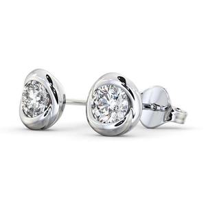 Dernières boucles d'oreilles en diamant de laboratoire 1CTW de conception classique pour les femmes 14K 18K solide jaune blanc or mode fantaisie simple fête - Product Image 4