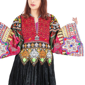 ชุดเดรสสไตล์อัฟกานิสถานสำหรับงานแต่งงาน ประดับด้วยเพชร ลูกไม้ และเลื่อม - Product Image 5