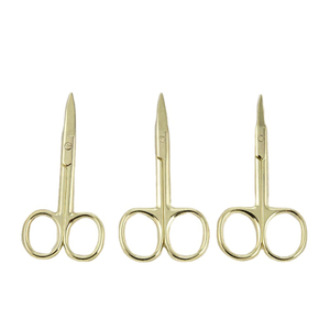 Tijeras profesionales para uñas, hoja curva recubierta de Color sólido, cutícula para manicura, tijeras de belleza, tijeras para cutículas de punta fina - Product Image 5