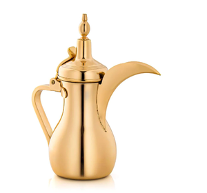 Antigua árabe islámica Dallah té cafetera respetuosa con el medio ambiente Color personalizado hogar Hotel restaurante Acero inoxidable oro pulido latón - Product Image 2