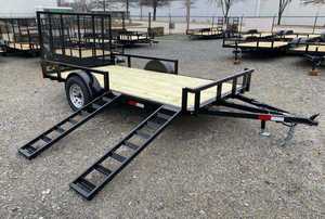 Top Premium Utility <b>Trailer</b> 5 x 12 Landscape Utility <b>Trailer</b> 3K High Sides Fast and Reliable Delivery - Product Image 3