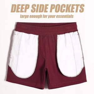 Pantalones Cortos Deportivos Casuales de Lana para Hombre con Logotipo Personalizado, para Verano, Baloncesto, Correr, Gimnasio, Entrenamiento - Product Image 4