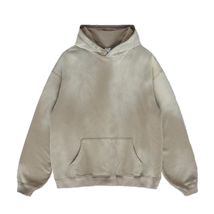 Sweat-shirts en coton vintage lavés en gros, imprimé tie-dye, sweat-shirt délavé à l'acide, coton lourd, molleton français surdimensionné, sweat-shirts pour hommes - Product Image 2