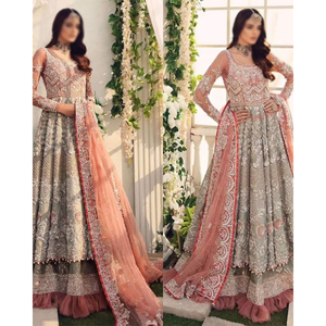 Wholesale Plus Size Custom Sizes Modern Wedding Dress for Women Bridesmaid Elegant Handmade Floor-Length Evening <b>Gowns</b> Crystal - Product Image 1