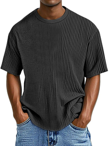 T-shirt pour homme personnalisé de haute qualité, nouveau modèle d'été, respirant, séchage rapide, taille européenne, décontracté, couleur unie, confortable - Product Image 6