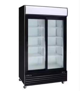 Refrigerador Comercial de Doble Puerta de Vidrio, Refrigerador Vertical de Dos Puertas para Exhibición de Bebidas, Congelador para Tiendas Minoristas - Product Image 1