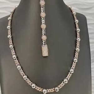 Collier de diamants Hip Hop Moissanite personnalisé de haute qualité avec chaîne cubaine pour cadeaux pour hommes - Product Image 4