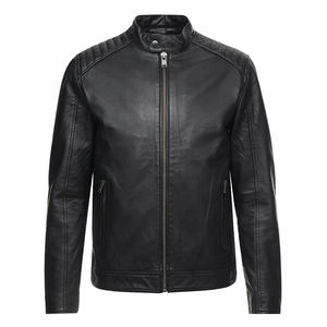 Fabricant personnalisé garçons hiver XXXL taille mode extérieur moto veste en cuir hommes noir vestes pour homme veste pour hommes - Product Image 2