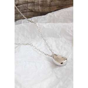 Venditore di noi collana 925 in argento Sterling con gocce d'acqua di Design in rodio placcato oro 14K e oro rosa alla moda regalo di natale A04 - Product Image 5