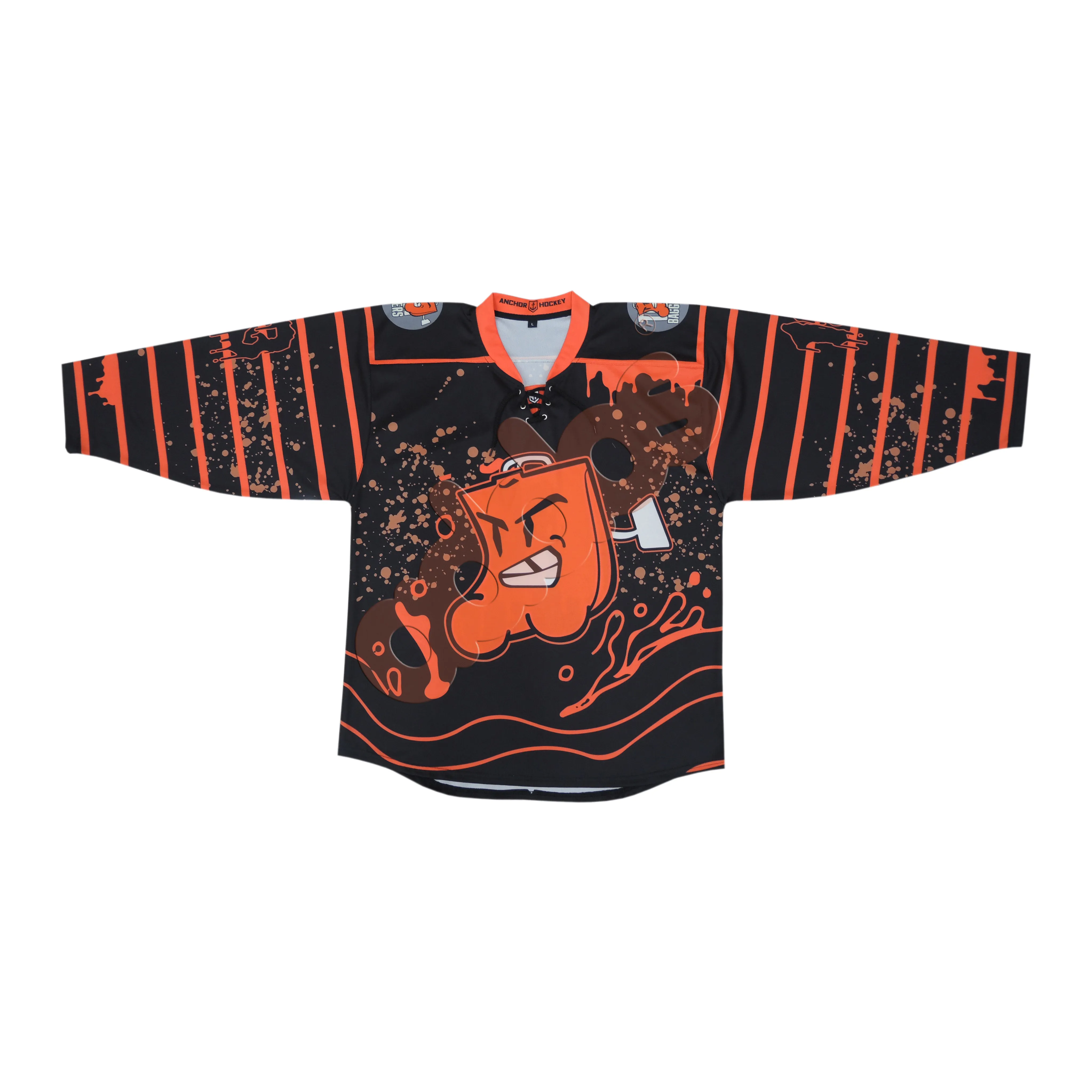 Hombres a granel hecho a medida equipo de práctica simple conjunto reversible malla hockey sobre hielo jerseys sublimados