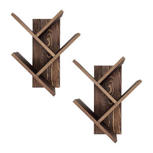 Étagère murale | Organisateur de livres | Organisateur d'étagère flottant en bois massif - Product Image 2