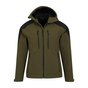 Veste d'hiver en nylon à coque souple, design OEM personnalisé, coupe-vent, résistante à l'eau, veste de randonnée pour hommes - Product Image 1