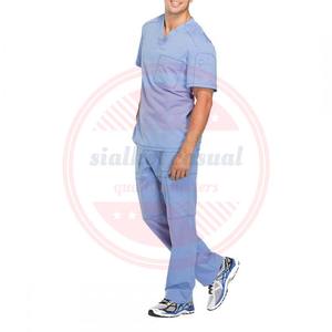 Custom Men Scrub Set de alta calidad 2024 Hombres Scrubs Uniformes Personalizados Médico Scrub Suit - Product Image 3