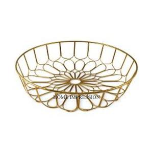 Fantaisie Unique Designer Look Attrayant Plaqué Or Fil Métallique Fait Fruits Et Pain Servant Ustensiles De Cuisine Accessoires Fournitures - Product Image 5