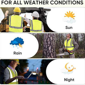 Gilet de sécurité réfléchissant vêtements de travail haute visibilité logo personnalisé construction uniforme ingénieur gilet vêtements de protection durables - Product Image 6