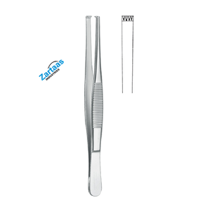 Fórceps de tejido de acero inoxidable de alta calidad 4x5 dientes 14,5 cm/5,5 "Fabricante de instrumentos quirúrgicos - Product Image 1