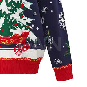 Sweat-shirt de Noël personnalisé Streetwear Sweat-shirt de Noël OEM à quantité minimale de commande bas avec logo personnalisé sur Sweat-shirt de Noël - Product Image 5