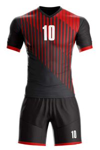 Conjunto de Uniforme de Fútbol Personalizado para Hombre, Negro y Verde Azulado, Sublimado, Transpirable, Pantalones Cortos de Poliéster, Uniformes para Adultos - Product Image 2