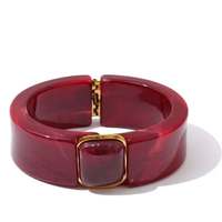 Bracelets élastiques en résine colorée à la mode pour femmes, couleur/taille personnalisées, faits à la main, haute qualité, usage quotidien, personnalisables