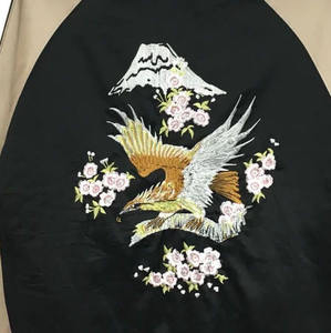 Veste de baseball réversible de meilleure qualité personnalisée pour hommes grande taille en satin pour hommes grande taille réversible - Product Image 3