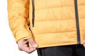 Customized New <b>Yellow</b> Men's <b>Puffer</b> <b>Jacket</b> with Stand Collar Breathable Quick Dry Windproof Winter <b>Jacket</b> - Product Image 6