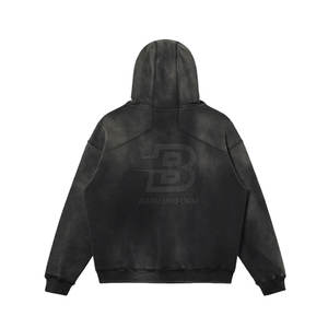 MOQ bajo Patrón sólido Sun Faded Hoodie con tela suave Nuevo diseño Cuello con capucha Último estilo para la venta de invierno en línea - Product Image 2