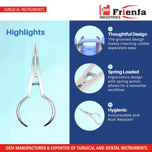 Pince de placement pour séparateurs orthodontiques dentaires, pince pour placer les élastiques, pince séparatrice - Product Image 4